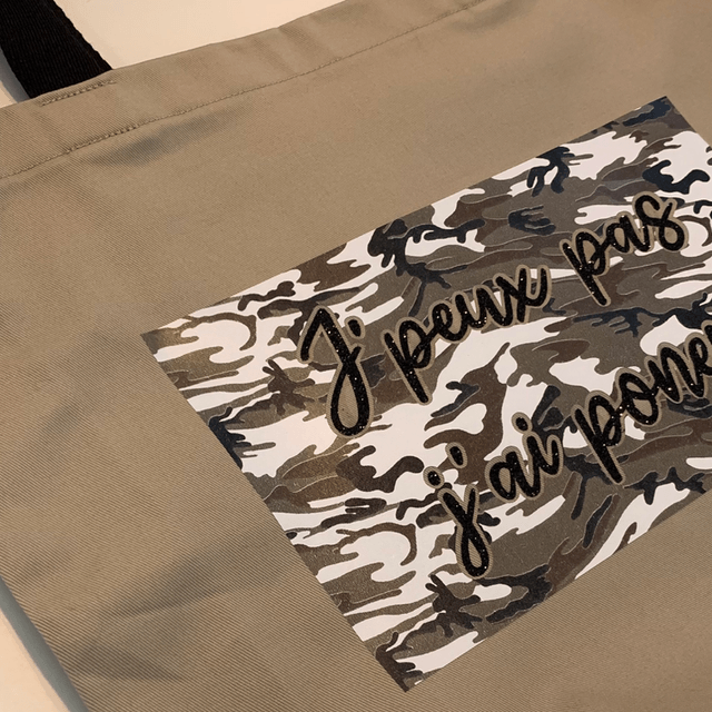 Tote bag j’peux pas j’ai poney