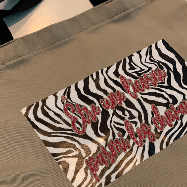 Tote bag zèbre et licorne
